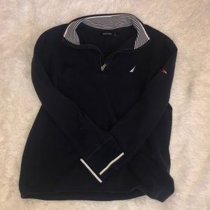 Navy blue Nautica half zip